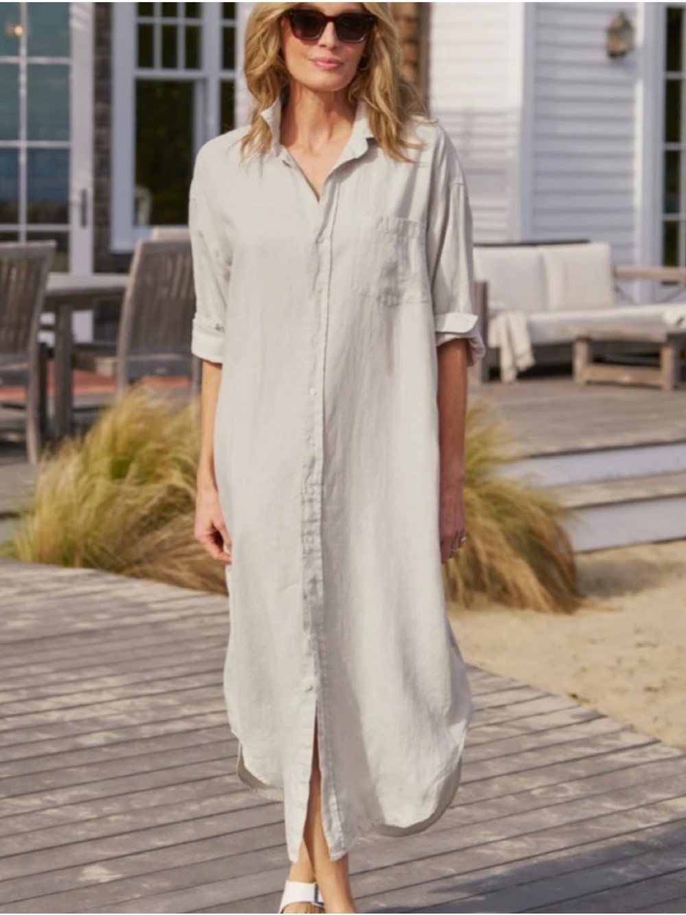 ⭐️FRANK & EILEEN megan one-size maxi shirtdress⭐️